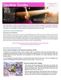 thumbnail image of the Gaudete Sunday Advent prayer guide