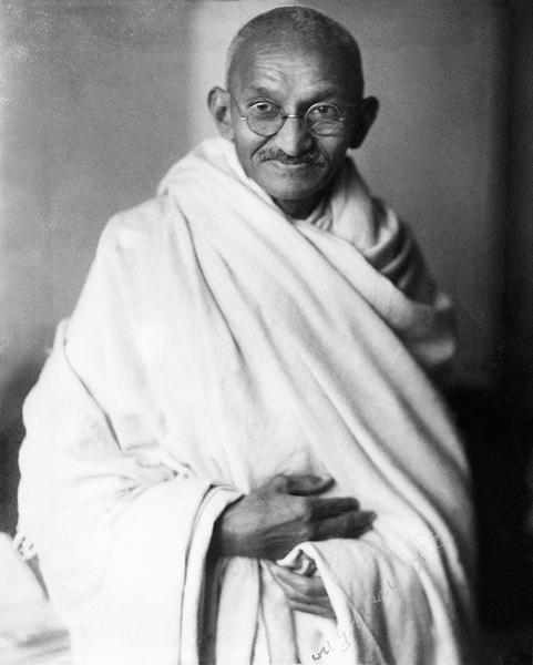 By Elliott & Fry, Public Domain image of Gandhi.